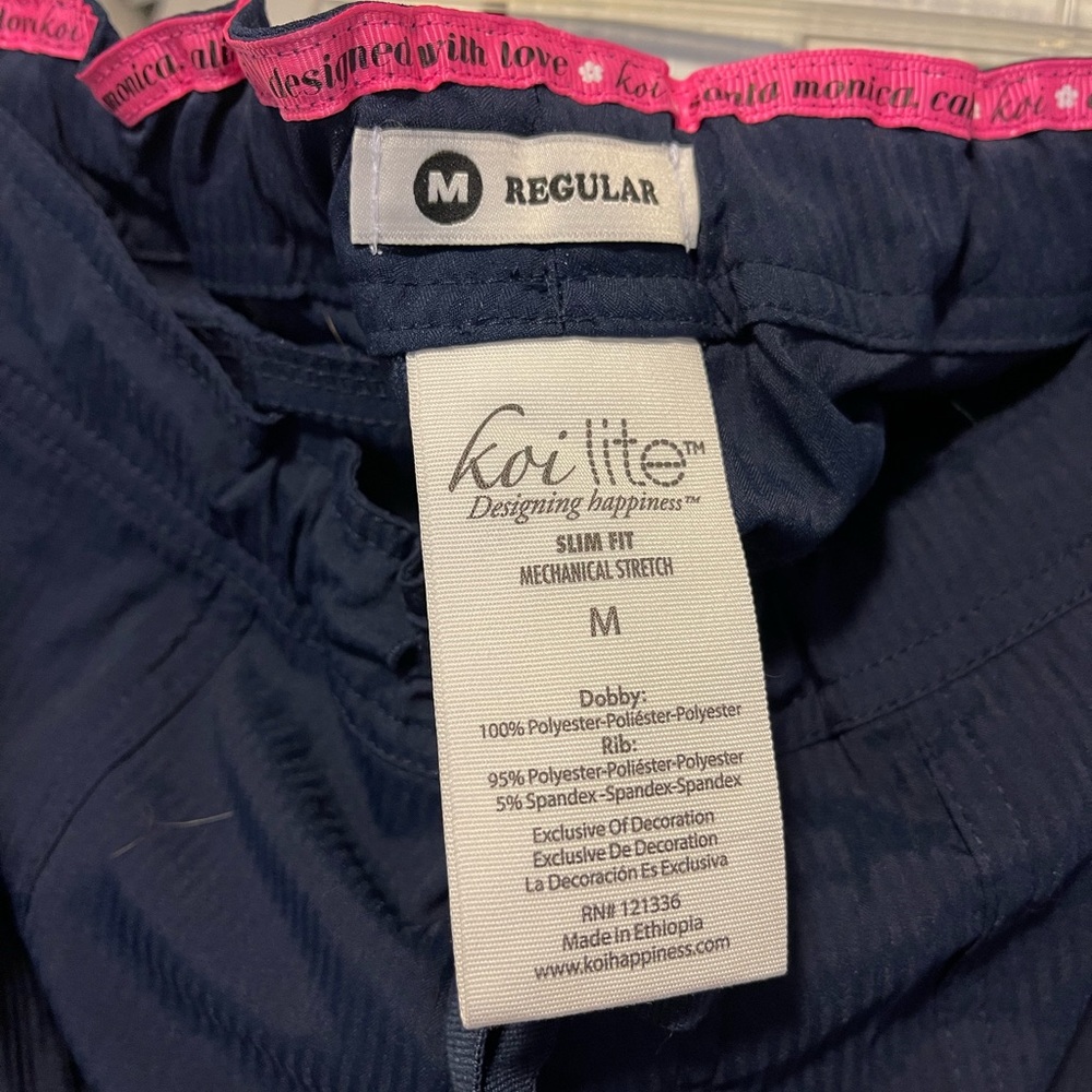 Koi lite Navy scrub pants